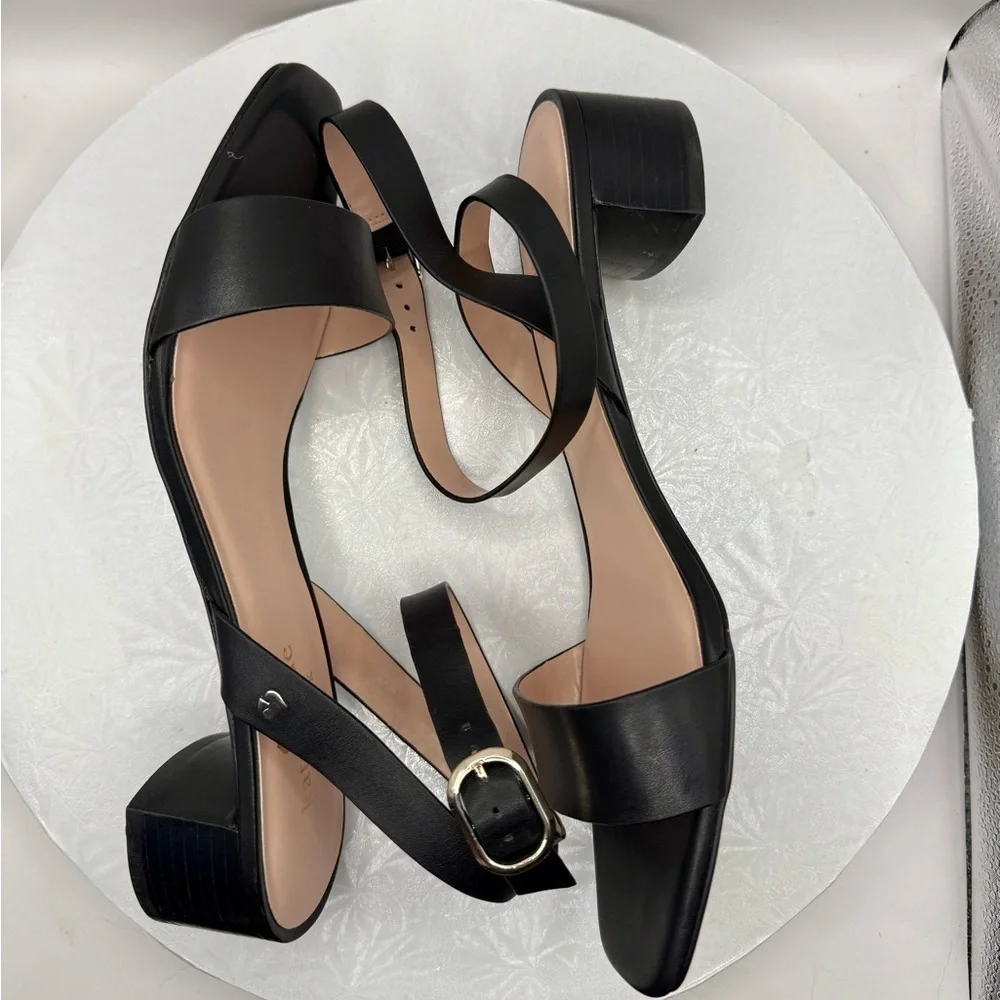 NWT New Kate Spade Maui Black Leather‎ Women's Sandals Size 9